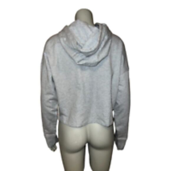 DKNY Sport Women's Gray Rhinestone Logo Cotton Hoodie Extra Large NWT - Picture 3 of 9